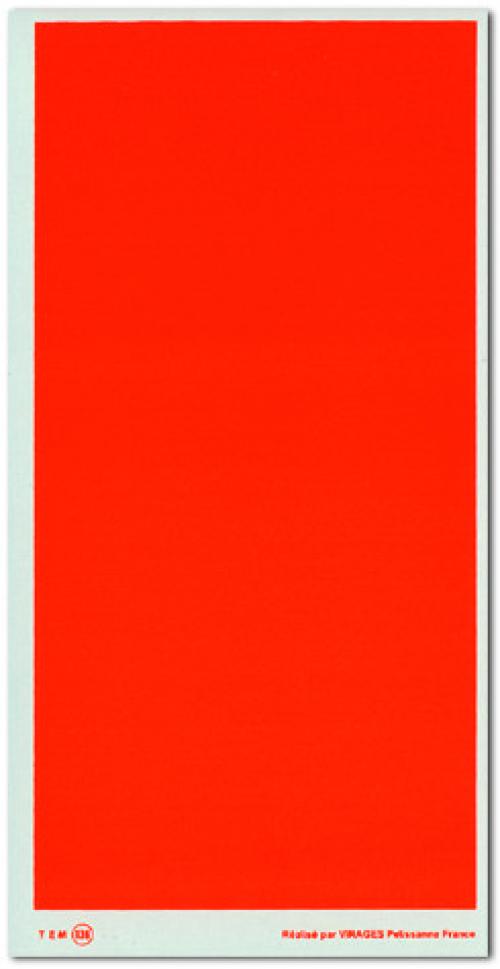 VIRAGES sheet plain red fluo